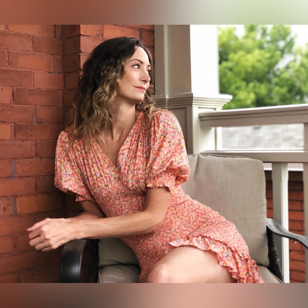 FAITHFULL THE BRAND Margherita Floral Smocked Mini Dress